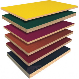 Фанера ламінована 18х1250х2500 HPL/PPL Riga (white) біла