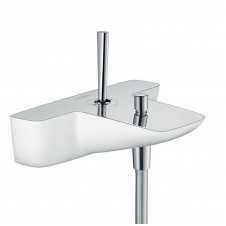 Змішувач Hansgrohe PuraVida для ванни хромований-білий (15472400)