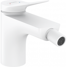 Змішувач Hansgrohe Talis E для біде Matt White із зливним гарнітуром (71720700)