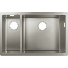 Hansgrohe S719-U655 під стільницю 705х450 на дві чаші 180/450 (43429800) Stainless Steel