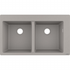 Hansgrohe S510-F770 770х510 на дві чаші 370/370 Concretegrey (43316380) Золотоноша