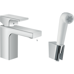 Змішувач Hansgrohe Vernis Shape 100 для умивальника з гігієнічної лійкою Chrome (71216000) Нова Прага