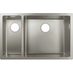 Hansgrohe S719-U655 під стільницю 705х450 на дві чаші 180/450 (43429800) Stainless Steel Ровно