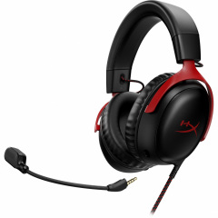 Гарнiтура HyperX Cloud III 3.5mm/USB-A/USB-C Black/Red (727A9AA) Гайсин