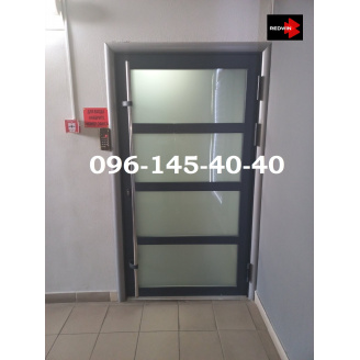 Двері міжкімнатні алюмінієві для офісу без порога від виробника в Києві 