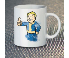 Чашка Fan Girl Волт Бой Vault-Boy Fallout New (14444) 330 мл Белый