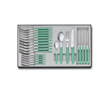 Набор столовых приборов Victorinox Swiss Modern Table Set 24 предмета Зеленый (6.9096.12W41.24)