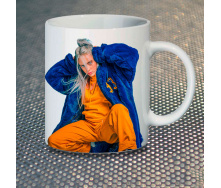 Чашка Fan Girl Билли Айлиш Billie Eilish (7077) 330 мл Белый