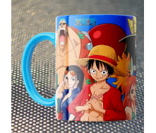 Чашка Fan Girl все Ванпис Большой Куш - One Piece (15721) 330 мл Голубой