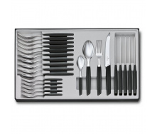 Набор столовых приборов Victorinox Swiss Modern Table Set 24 предмета Черный (6.9093.11W.24)