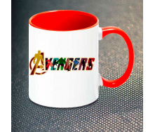 Чашка Fan Girl Avengers Logo (1059) 330 мл Красный