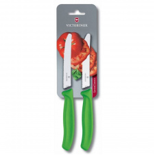 Набор кухонных овощных ножей Victorinox TomatoSausage 11 см 2 шт Зеленые (6.7836.L114B)