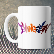 Чашка Fan Girl лого Евангелион - Evangelion (15760) 330 мл Белый