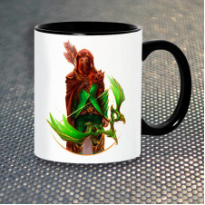Чашка Fan Girl Windranger Дота 2 Dota New (14422) 330 мл Черный