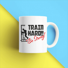 Кружка чашка белая с принтом "Train Haro. Be strong" Кавун