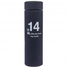 Термос стальной Zelart 450ml 13,14 My life, my love, 52 Love D-014-BK Черный