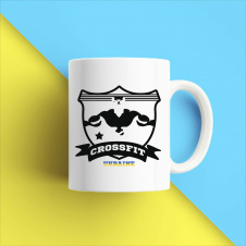 Кружка чашка белая с принтом "Crossfit Ukraine" Кавун