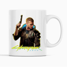 Кружка для игроманов Кавун Cyberpunk 2077 320 мл Белый (К001759)