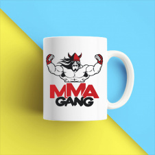 Кружка чашка белая с принтом "MMA Gang Викинг" Кавун