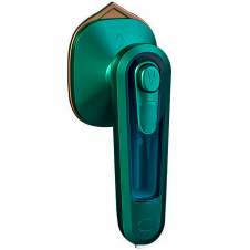 Ручной мини утюг Lesko Iron C020 Green портативный для сухой и влажной глажки