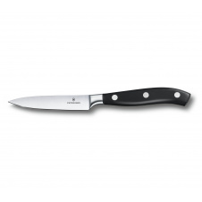 Кухонный кованый нож Victorinox Grand Maitre для нарезки 100 мм в подарочной коробке Черный (7.7203.10G)