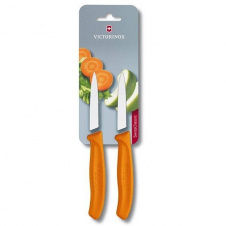 Фото - Набор кухонных овощных ножей Victorinox Swiss Classic Paring 8 см 2 шт Оранжевый (6.7606.L119B) Набор кухонных овощных ножей Victorinox Swiss Classic Paring 8 см 2 шт Оранжевый (6.7606.L119B)