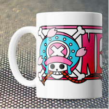 Чашка Fan Girl лого Ванпис Большой Куш - One Piece (15718) 330 мл Белый