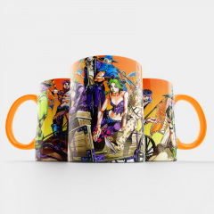 Чашка Fan Girl Все Джоджо Невероятные приключения ДжоДжо - JoJo’s Bizarre Adventure (14803) 330 мл Оранжевый Дніпро