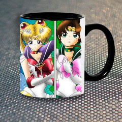 Чашка Fan Girl Сейлор Мун Sailor Moon (5635) 330 мл Черный Київ