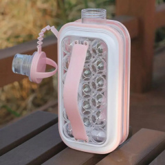 Форма для льда Wanhengda Ice Cube Tray силиконовая 11.5x21.5 см Pink (3_02755) Васильевка