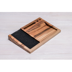 Подставка из дерева для гаджета QI ecoWalnut 270х180х33 мм Харків