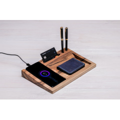 Подставка из дерева для гаджета QI ecoWalnut 270х180х33 мм Харків