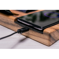 Подставка из дерева для гаджета QI ecoWalnut 270х180х33 мм Харків