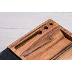 Подставка из дерева для гаджета QI ecoWalnut 270х180х33 мм Харків
