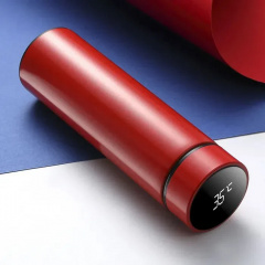 Термос OPT-TOP T-Bottle 919 с температурным сенсором и ситечком для заварки на 500 мл красный (2024486841) Березно