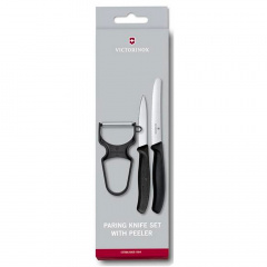 Кухонный набор из трех предметов Victorinox Swiss Classic Paring Черный (6.7113.35) Королёво