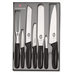 Набор кухонных ножей Victorinox Kitchen Set 7 шт Черный (5.1103.7) Южноукраїнськ