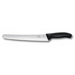 Кухонный нож для кондитерских изделий Victorinox Swiss Classic Pastry 26 см Черный (6.8633.26) Луцк