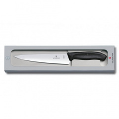 Кухонный нож Victorinox SwissClassic Carving разделочный 19 см Черный (6.8003.19G) Київ