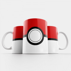 Чашка Fan Girl Покебол Покемоны - Pokemon (14866) 330 мл Белый Львов