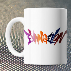 Чашка Fan Girl лого Евангелион - Evangelion (15760) 330 мл Белый Кам'янське
