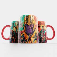 Чашка Fan Girl Война бесконечности Марвел - Marvel (15769) 330 мл Красный Покровск