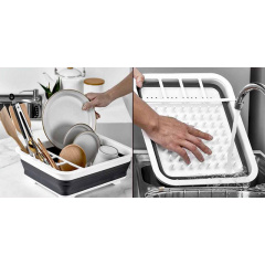 Складная силиконовая сушилка поддон для посуды Supretto (1756375348) Королёво