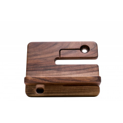 Деревянный органайзер для смартфона Apple ecoWalnut 210x170x170 мм Кропивницький