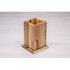 Подставка органайзер на кухню для ножей ecoWalnut 150х150х215 мм Гуляйполе