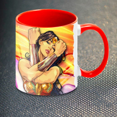 Чашка Fan Girl Чудо Женщина Wonder Woman (1070) 330 мл Красный Кропивницький