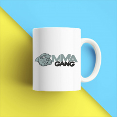 Кружка чашка белая с принтом "ММА Gang" Кавун Ізмаїл