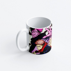 Чашка Юдзи Итадори и Мегуми Фусигуро Магическая Битва Jujutsu Kaisen (23746) Fan Girl 330 мл Гуляйполе