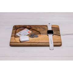 Органайзер из дерева для гаджета Apple ecoWalnut 290х200x15 мм Ужгород
