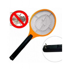 Электрическая мухобойка Mosquito Rechargeable hitting Swatter Черно-оранжевый Енергодар